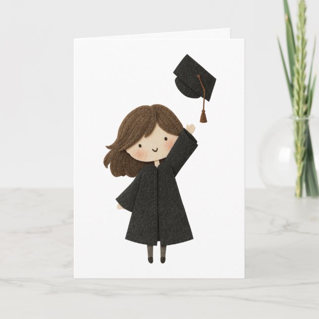 Carte de Félicitations pour la Remise de Diplômes  (Devant)