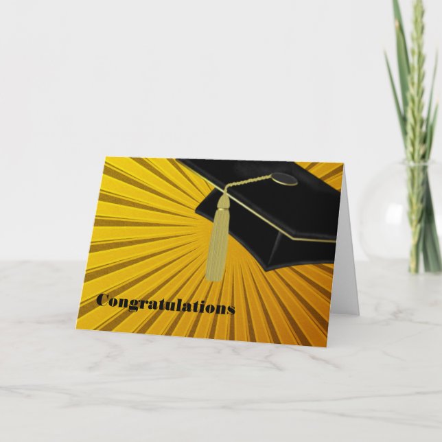 Carte de Félicitations pour la Remise des Diplômes (Devant)
