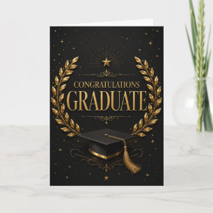 Carte de félicitations pour la remise des diplômes