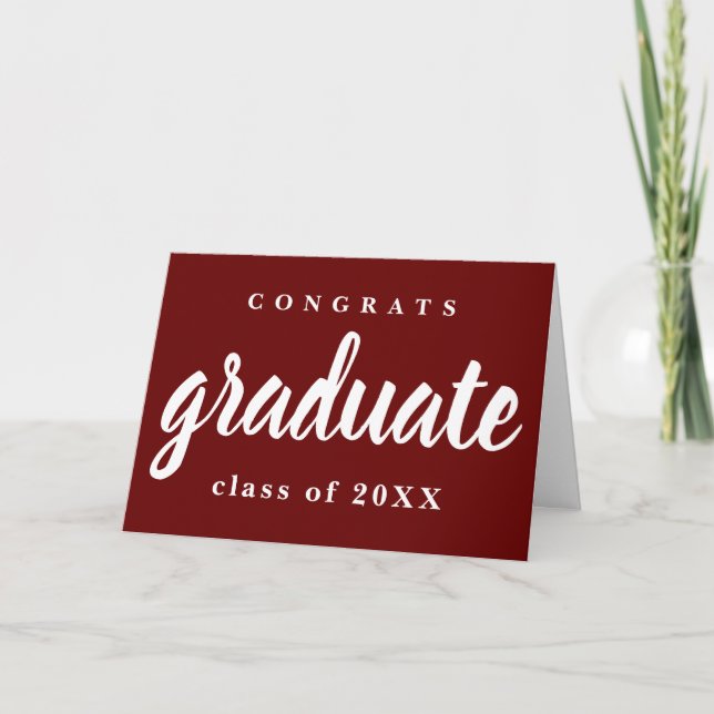 Carte de félicitations pour la remise des diplômes (Devant)
