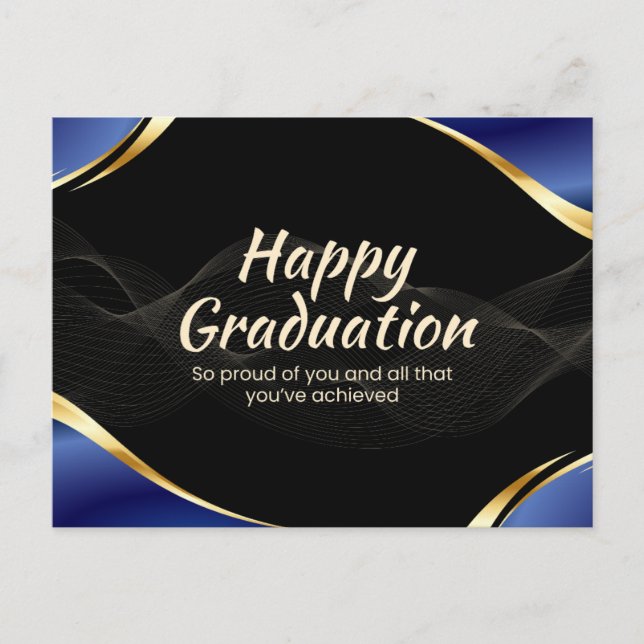 Carte de Félicitations pour la Remise des Diplômes (Devant)