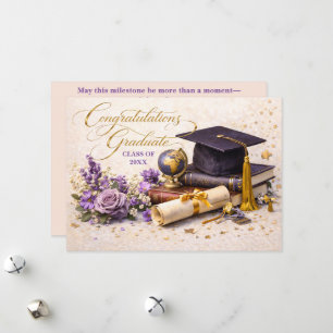 Carte de Félicitations pour la Remise des Diplômes