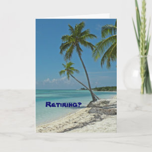 Carte de félicitations pour la retraite de plage