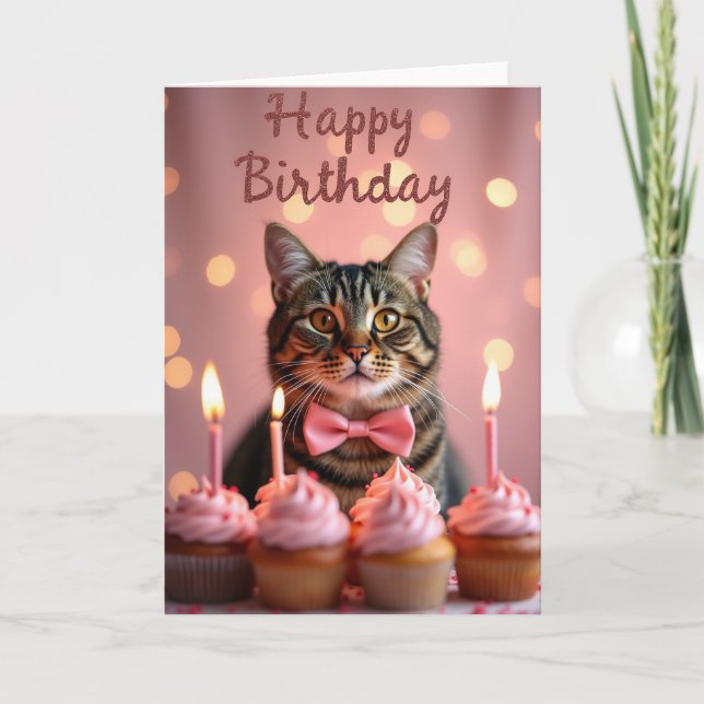 Carte de félicitations pour l'anniversaire d'un fé (Devant)