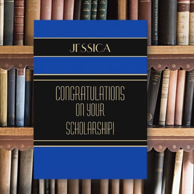 carte de félicitations pour lauréat de bourse (Créateur téléchargé)