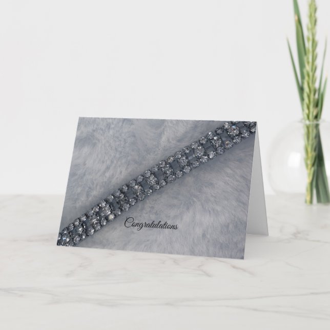 Carte de félicitations pour les Mariages de diaman (Devant)