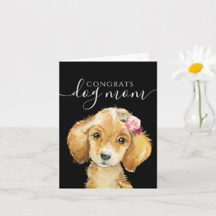 Carte de félicitations pour maman de chien