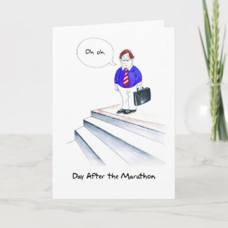 Carte de félicitations pour Marathoner - Oh Stairs