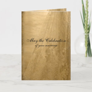 Carte de félicitations pour mariage vintage