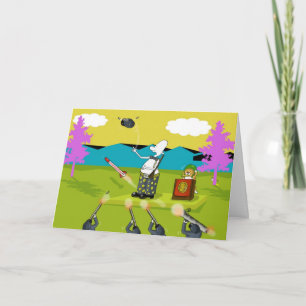 Carte de félicitations pour soldat drôle