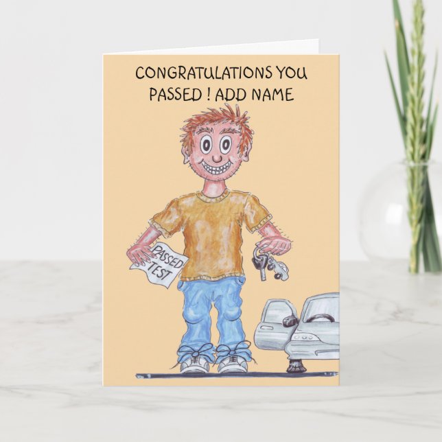 Carte de félicitations pour un homme heureux d'avo (Devant)