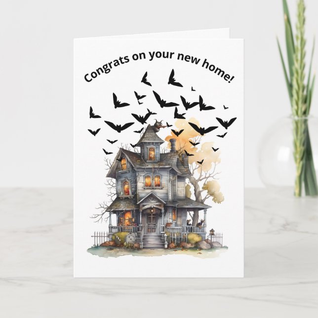 Carte de Félicitations pour une Nouvelle Maison Ha (Devant)