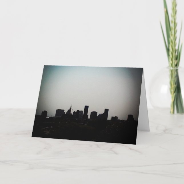 Carte de félicitations "Silhouette de St. Paul" (Devant)