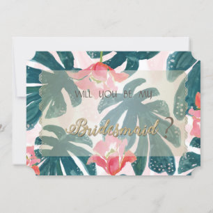 Carte de femme de chambre Feuille Tropical Beach H