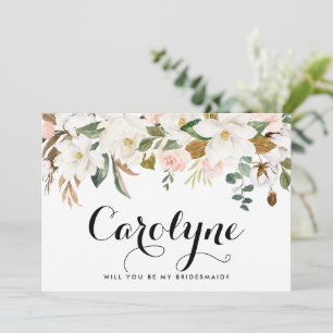 Carte de femme de chambre personnalisée Magnolia b