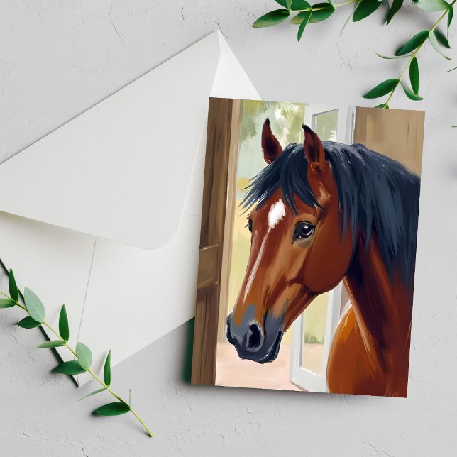 Carte de ferme champêtre d'animal d'aquarelle de c (Créateur téléchargé)