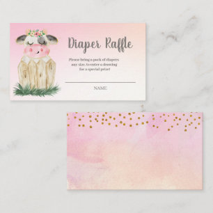 Carte de fermeture à rabat à couche de vache migno