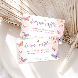 Carte de fermeture à rabat Baby shower papillon