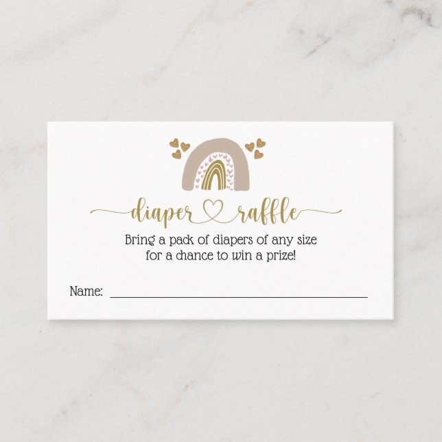 Carte de fermeture à rabat pour couche arc-en-ciel (Devant)