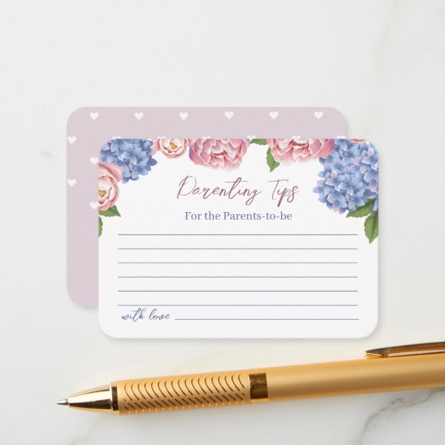 Carte de fermeture avec des conseils pour les pare (Devant/Arrière en situation)