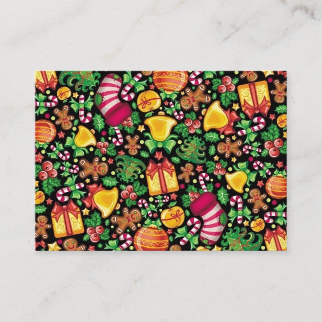 Carte de fermeture de Noël / étiquette - SRF (Devant)