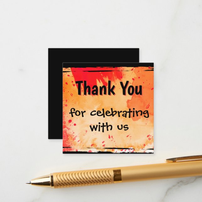 Carte de fermeture Merci (Devant/Arrière en situation)