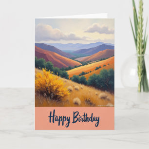 Carte de fête artistique verte