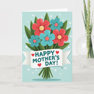 Carte de Fête Bouquet Floral
