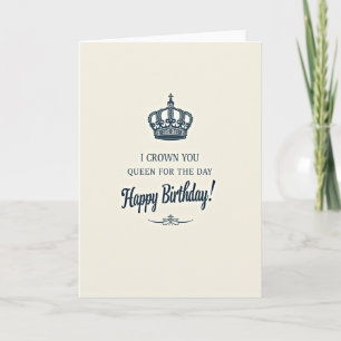 Carte de Fête Couronnée