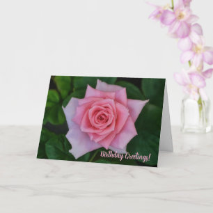 Carte de fête d'anniversaire artistique avec jardi
