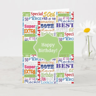 Carte De fête d'anniversaire cadeaux uniques et