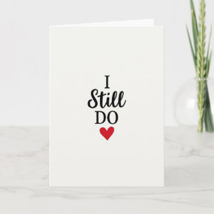 Carte de Fête d'Anniversaire de Mariage Je T'Aime