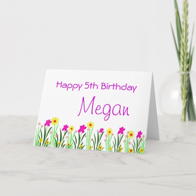 Carte de fête d'anniversaire de printemps Fleurs j (Devant)