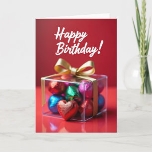 Carte de fête d'anniversaire en bijou