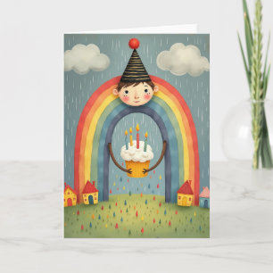 Carte de fête d'anniversaire enfant fantaisiste