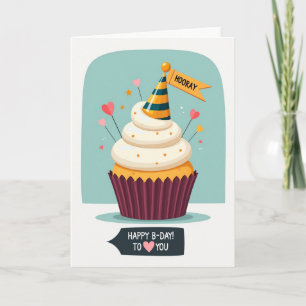 Carte de fête d'anniversaire Fantaisiste Hooray