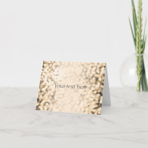 Carte de fête d'anniversaire Gold Sparkling Glam T