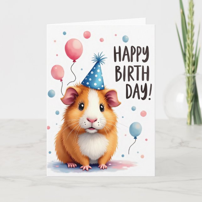 Carte de fête d'anniversaire mignonne (Devant)