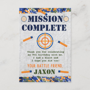 Carte de fête d'anniversaire militaire Dart Carte 