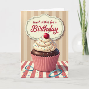 Carte de fête d'anniversaire perle festive