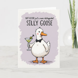 Carte de fête d'anniversaire Silly Goose Design