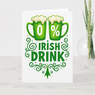 Carte de fête de boisson irlandaise 00