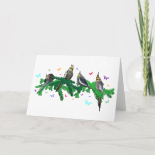 Carte de fête de cockatiel