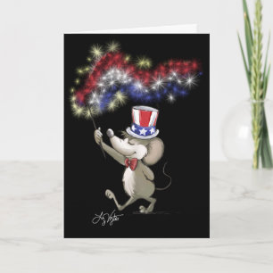 Carte de fête de la 4 juillet de Moe