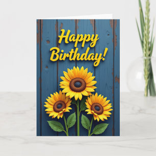 Carte de fête de la Fleur Jaune
