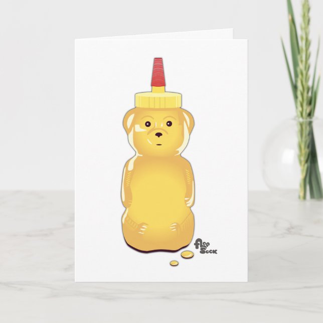 Carte de fête de la mère de l'ours de miel (Devant)