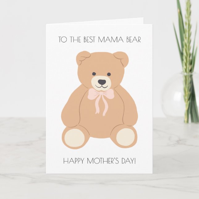 Carte de fête de la mère de maman (Devant)