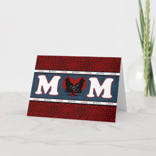Carte de fête de la mère de maman chat