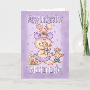 Carte de Fête de la Mère de Mommie - Mignonne mama