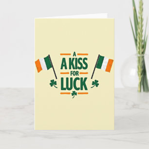 Carte de Fête de la Saint-Patrick Chance avec un B